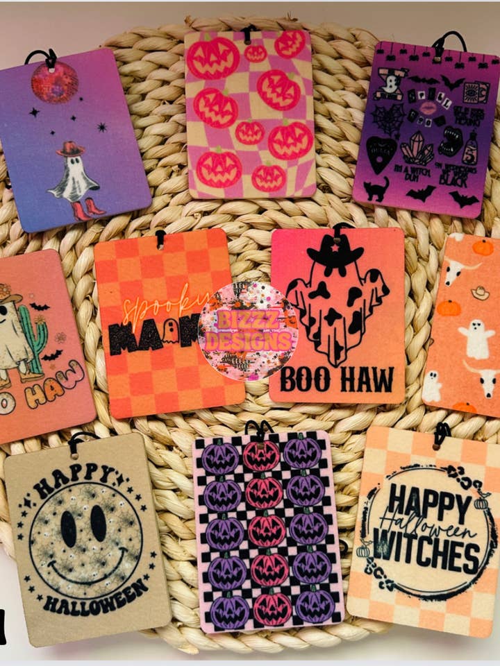 Höstens Halloween-filtfräschpaket med 10 | Luftfräschare för wholesale av Bizzz Designs