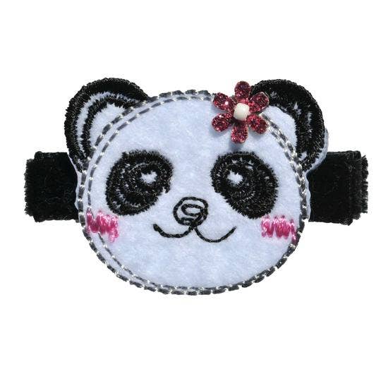 Winnie Black Panda Novelty Hair Clip for wholesale on Faire0