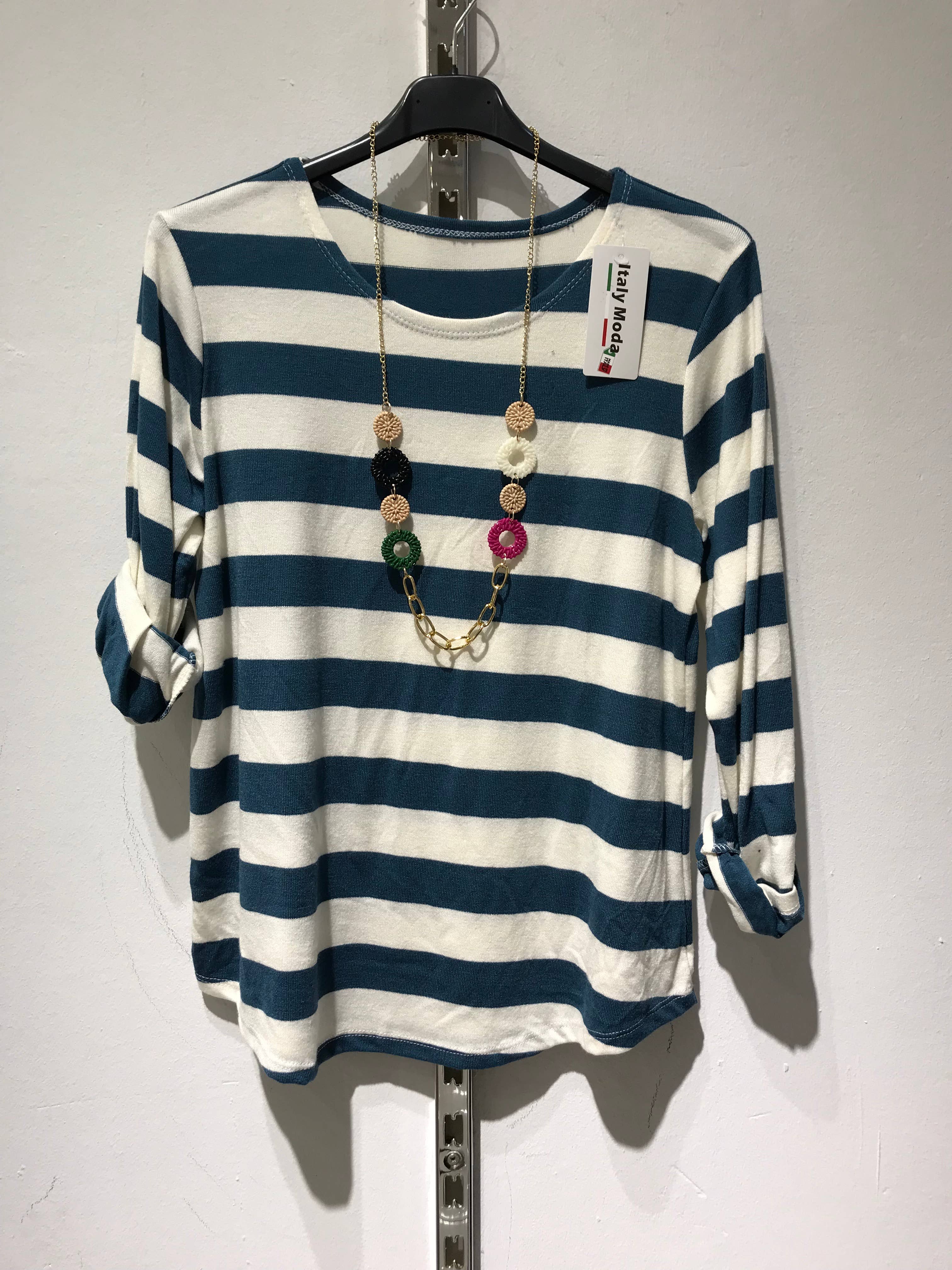 Only Yuan – wholesale Knit top – Women's – ref 26381 stripe sweater4