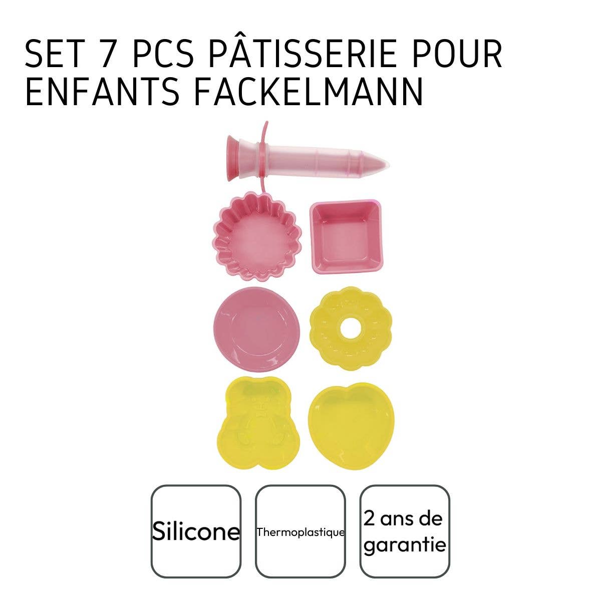 Fackelmann - Wholesale Cake Decorating Kit - Set of 7 pastry utensils with decorative pen3