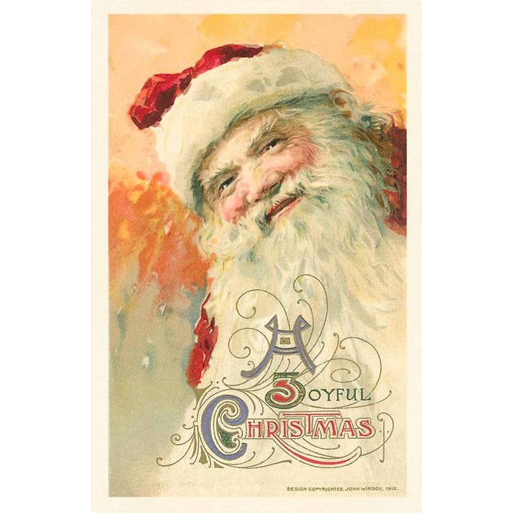 Found Image Press – Postal por atacado – Postal MC-612 Pai Natal à Moda Antiga