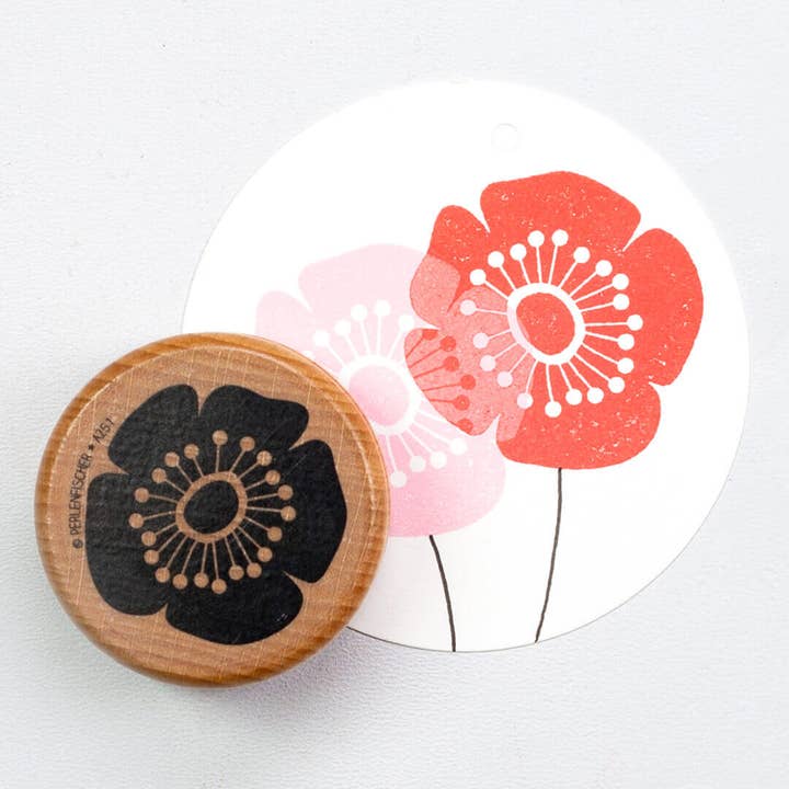 5x Timbro | Papavero XL per la vendita all'ingrosso da parte di Perlenfischer