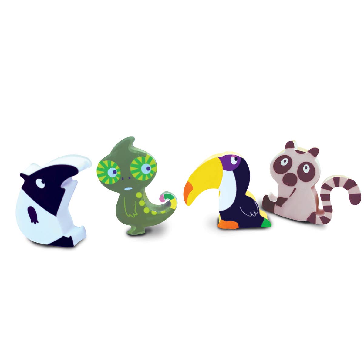 The Piggy Story – wholesale Eraser – Child – Rainforest Eraser Set2