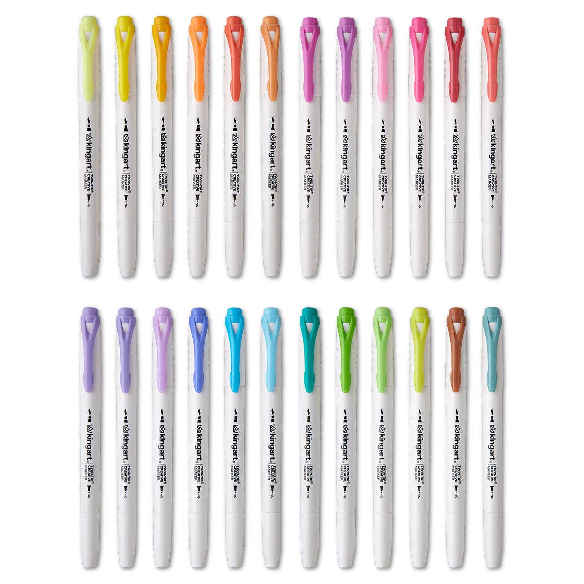 KINGART - Wholesale Highlighter - Twin-Tip™ Highlighters 24 Colors2