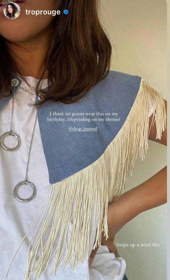 Shop Journal Vintage - Wholesale Shirt - Women's - Fringe chain detachable collar3