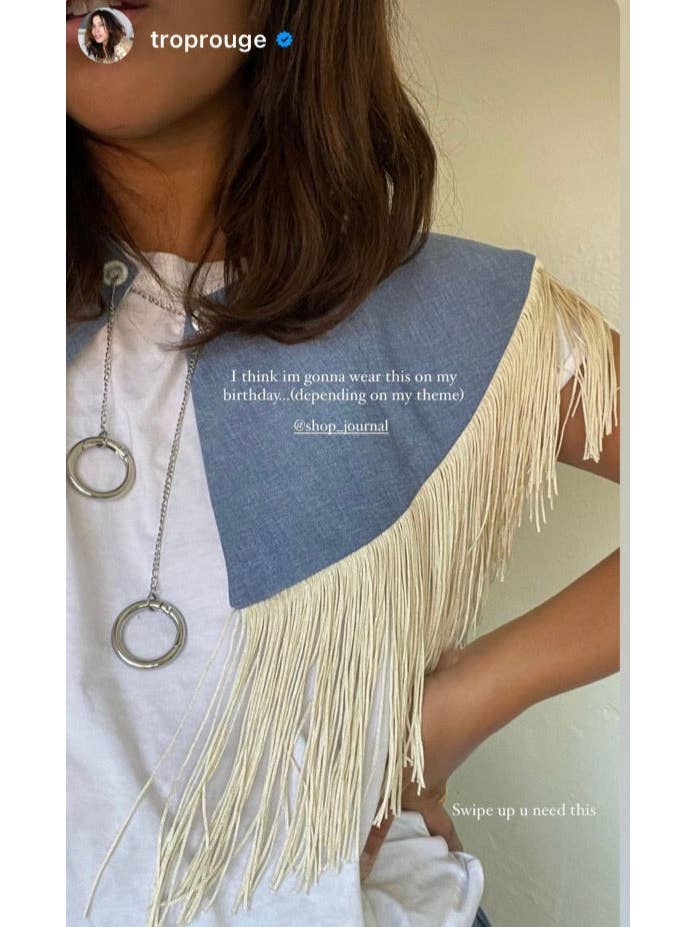 Shop Journal Vintage - Wholesale Shirt - Women's - Fringe chain detachable collar3