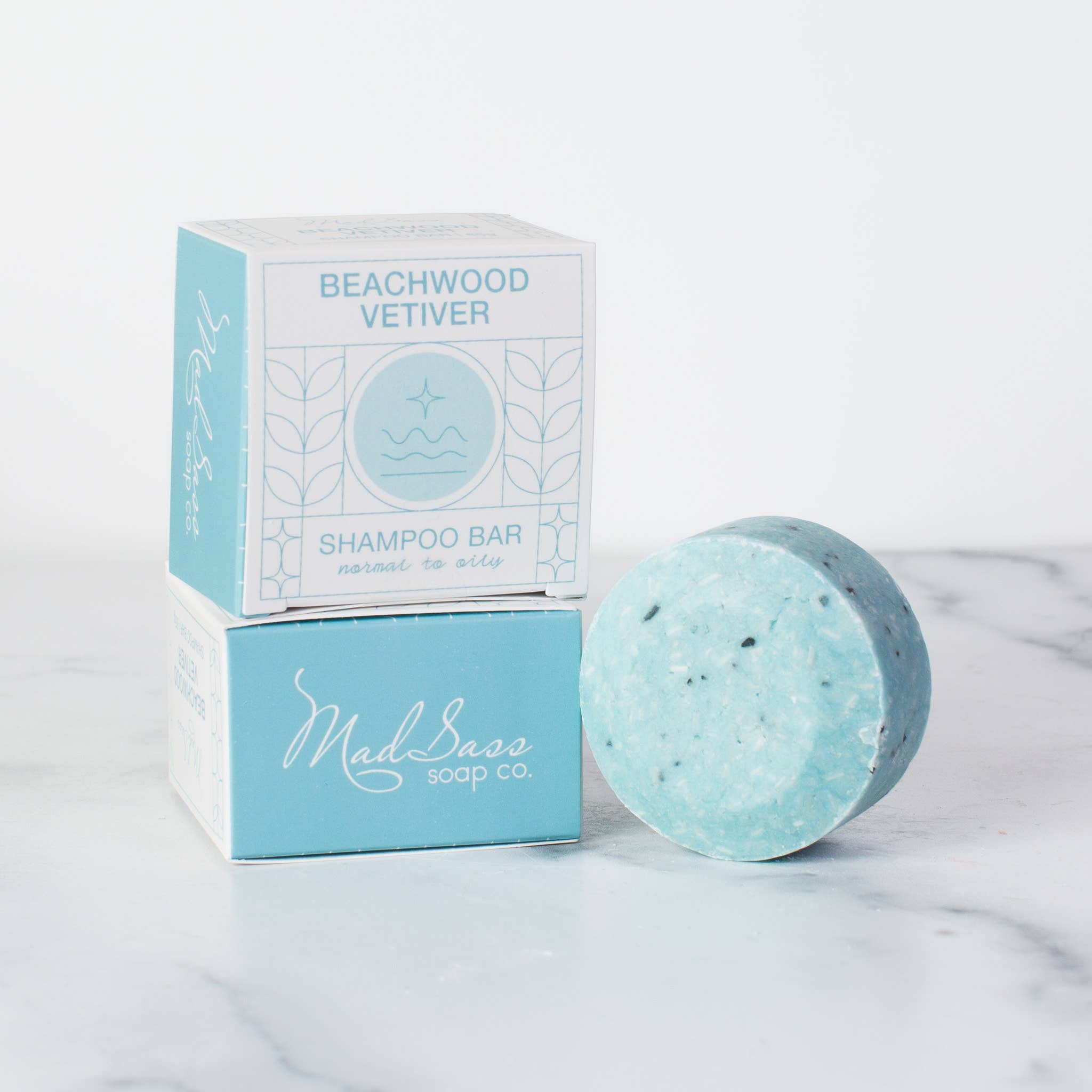 Mad Sass Soap Co - Wholesale Shampoo Puck/Solid Shampoo - Beachwood Vetiver - Shampoo Bar