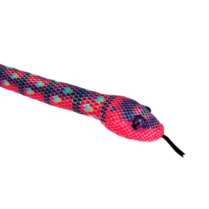 Snake Rød Grøn Plys 54" for engroshandel hos Wild Republic