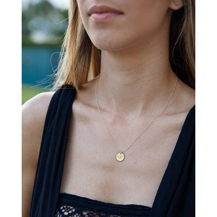 Ornamental Things - Wholesale Pendant/Charm Necklace - Gold Evil Eye Medallion Necklace2
