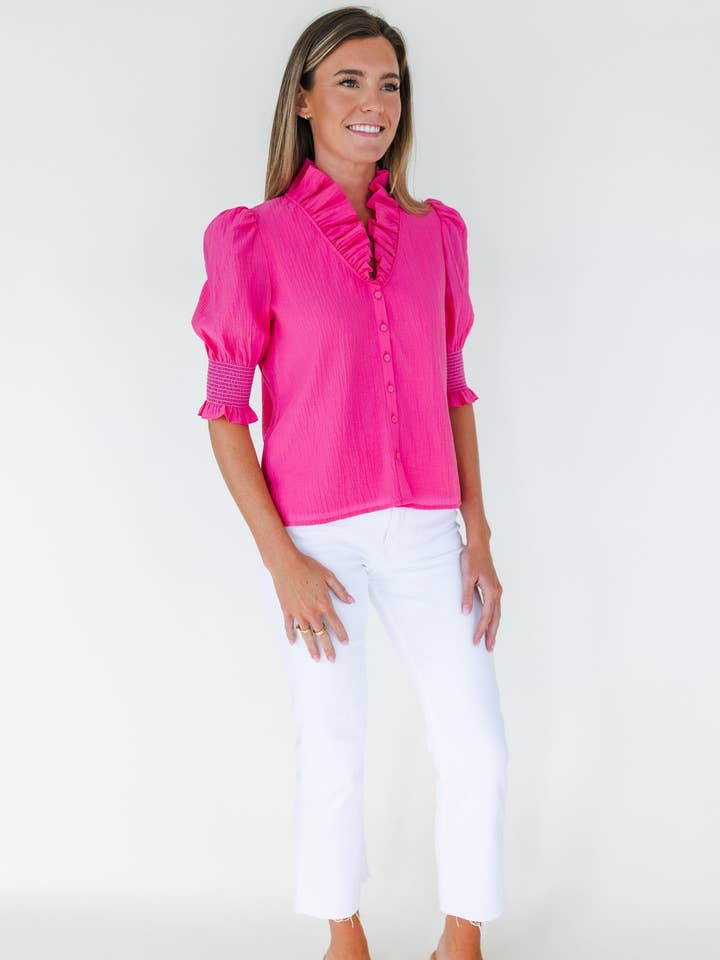 Mary George - Wholesale Button Down Shirt - Women's - Harper Top6