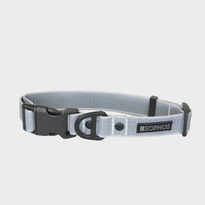 Reflective Grey Dog Collar for wholesale by Sophos