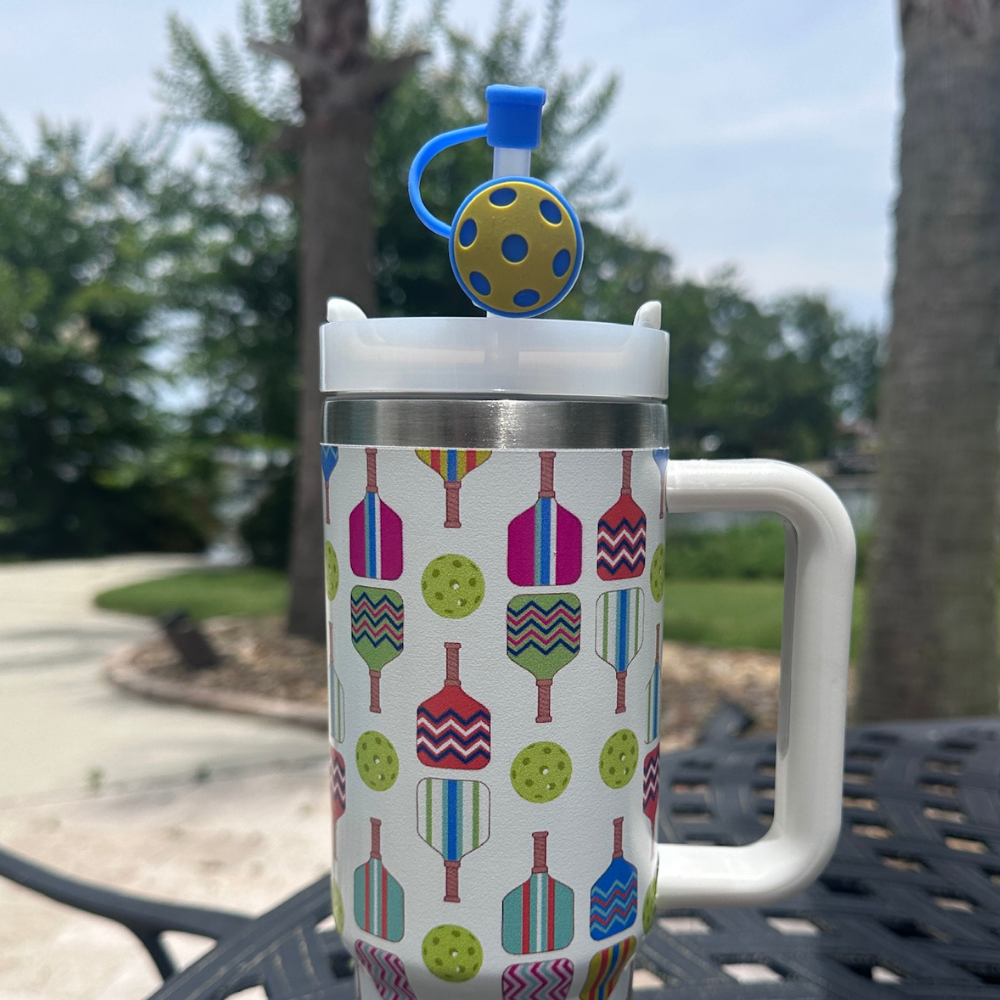 Born to Rally – Engroshandel Thermokop – Pickleball Tumbler - 30oz Multi Paddle Kop3