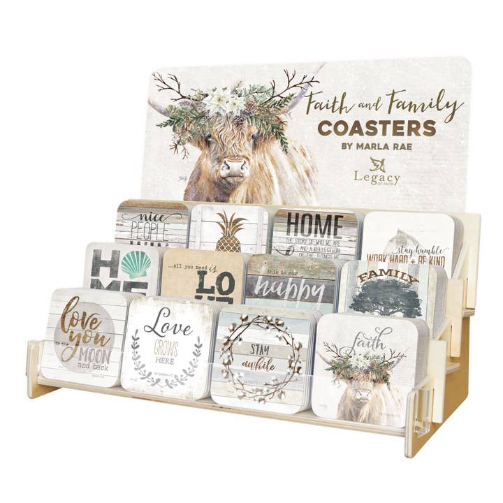 Collezione di sottobicchieri Faith and Family Faith per la vendita all'ingrosso da parte di Legacy