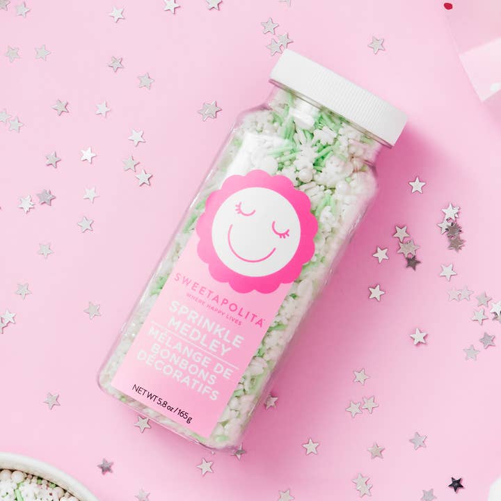 Sweetapolita - Wholesale Sprinkles - PEPPERMINT PATTY SPRINKLE MEDLEY 4oz Bottle 0
