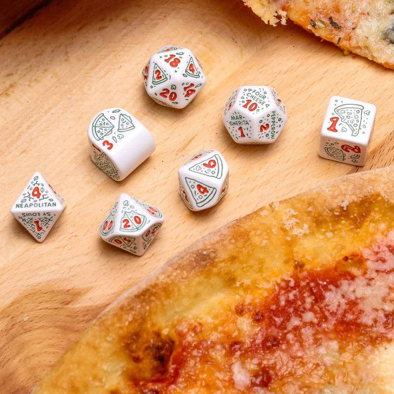 Cardshouse - Wholesale Dice - Q WORKSHOP Pizza Dice Set Pepperoni4