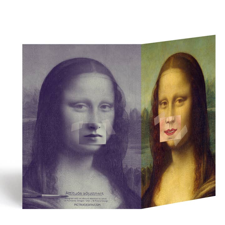 Pictrix Design - Wholesale Everyday Greeting Card - "Attitude adjustment" A6 greeting card2