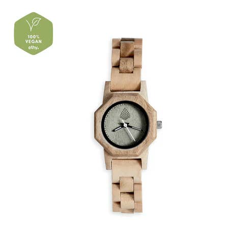 The Sustainable Watch Company - Wholesale Wrist Watch - Women's - The Willow - Handmade Natural Wood Watch for Women - Vegan & Sustainable3