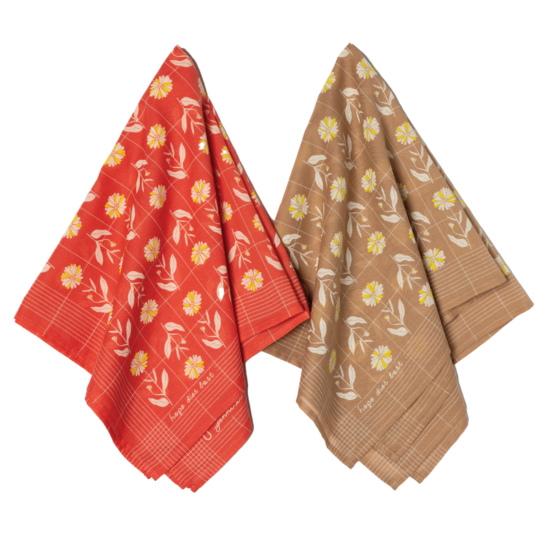 Jenni Earle - Vente Bandana – femme - Bandana en voile de coton de luxe – mantra « L'espoir meurt en dernier » - moka4