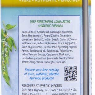 Auromere Ayurvedic Imports - Wholesale Massage Oil/Gel - 32 oz Ayurvedic Massage Oil
