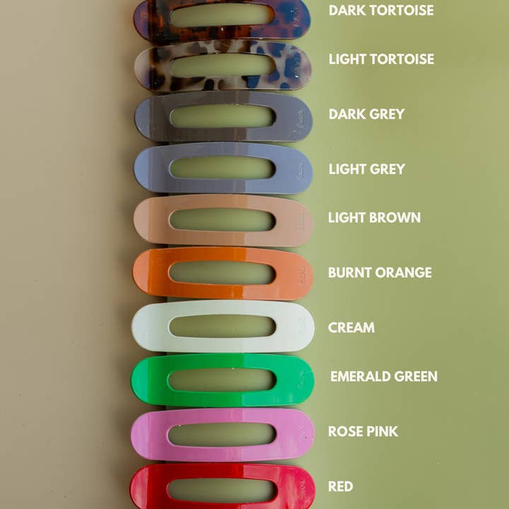 KAXI - Wholesale Hair Clip - Women's - OVERSIZED LAY DOWN CLAWS ( 33 COLORS )20