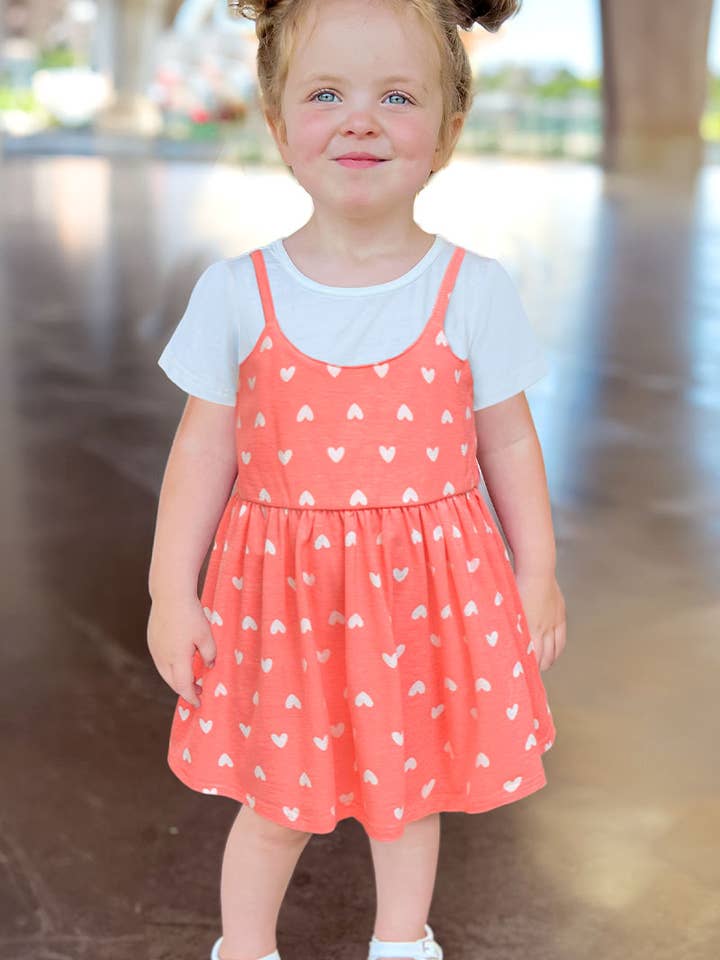 TKD-3994T-M406 Toddler's Double Layered Tee Dress for wholesale by Cutie Patootie Clothing