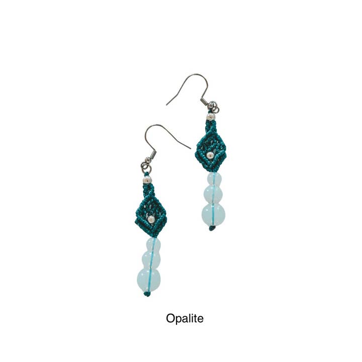 Bali Soul - Wholesale Dangle earrings - Gemstone Macrame Earrings