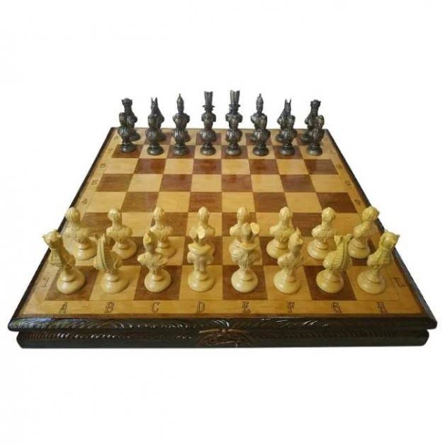 OriginalDesign - Wholesale Board Game - Wooden Chess Set Egypt handmade (55x55cm) NSSH9