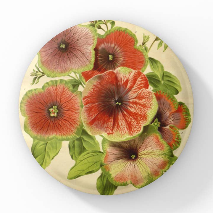 Petunia Flower Pin, Petunia Keychain, Petunia Magnet for wholesale by NatureCuts