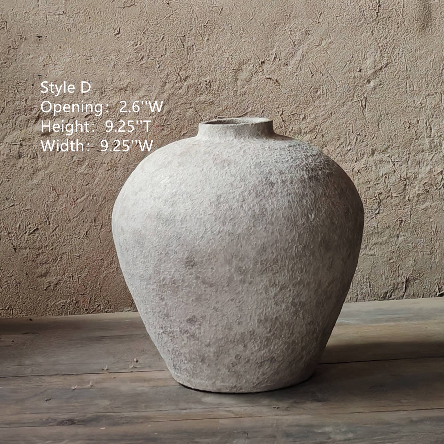 Sweet Home Deco - Vente Vases - Vase en terre cuite fait main, pot d'art en céramique blanc mat3