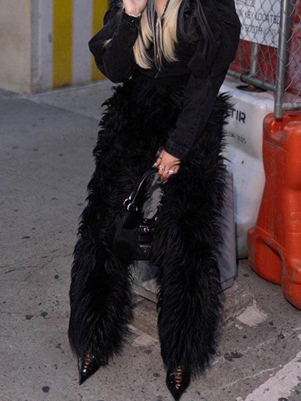 MB FASHION CASUAL HIGH WAIST FUR PANTS 6191LY for wholesale by MB Fashion Wholesale