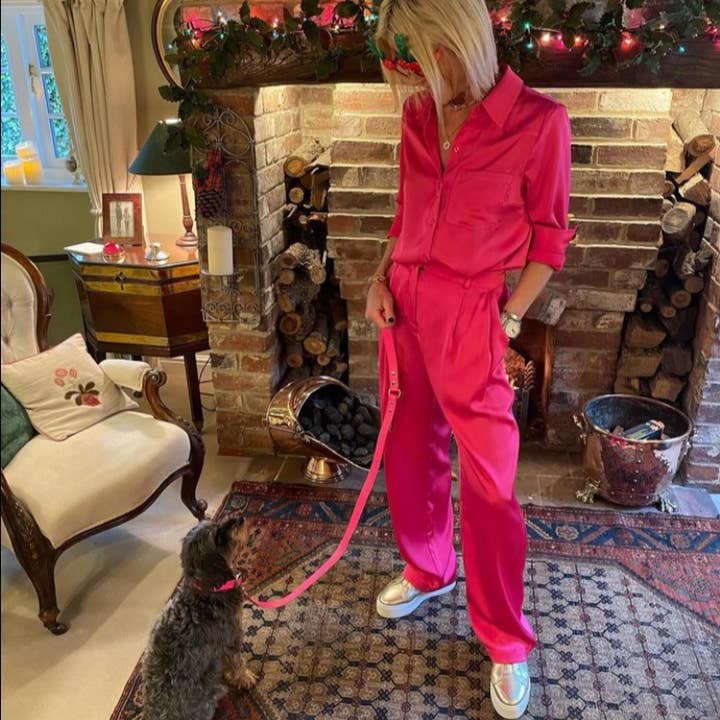 Creature Clothes - Wholesale Pet leash – Dog - Biothane dog lead in waterproof vegan pink leather1