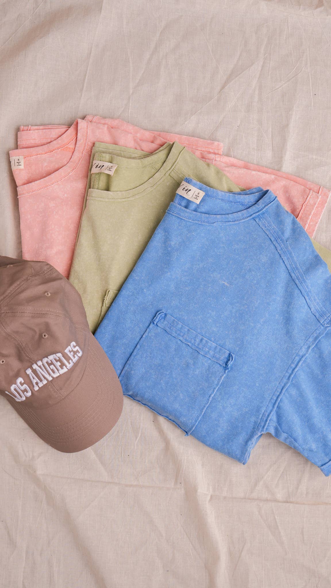 VERY J - Wholesale Knit Top - Women's - NT11108-Mineral Washed Knit Top with Pocket6