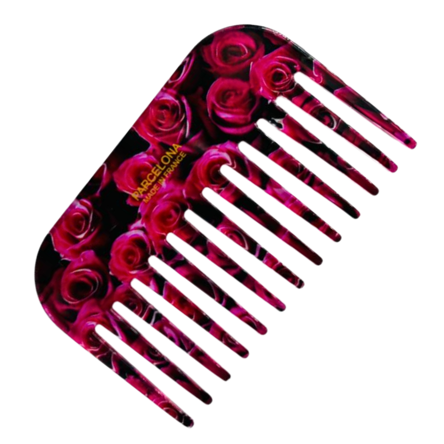 Parcelona - Wholesale Hair Brush/Comb - Parcelona Wide Tooth Comb Tropical Toucan Floral Print Comb for Thick Curly Hair9