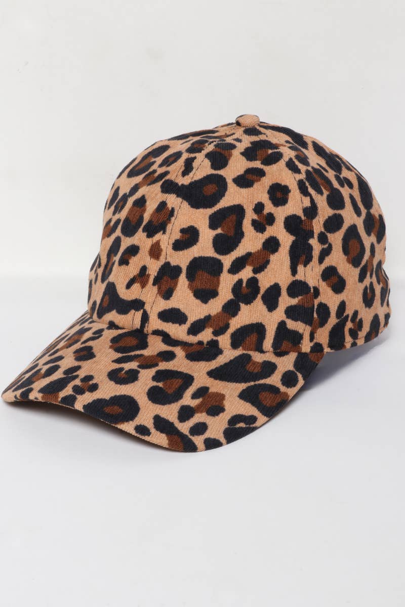Leopard animal printed baseball cap for wholesale on Faire