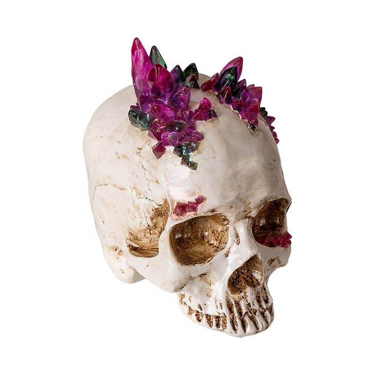 Pacific Trading – wholesale Decorative figurine – Skull With Crystals2