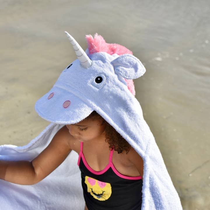 Yikes Twins - Wholesale Hooded Towel - Kids & Baby - Unicorn hooded towel for ages 2-8years old