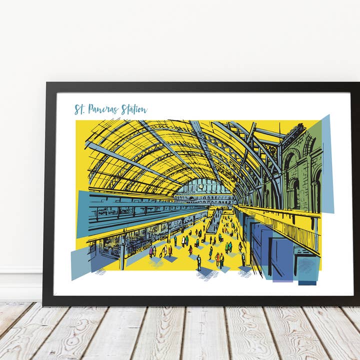 St Pancras Station London Print for wholesale by Rocket 68