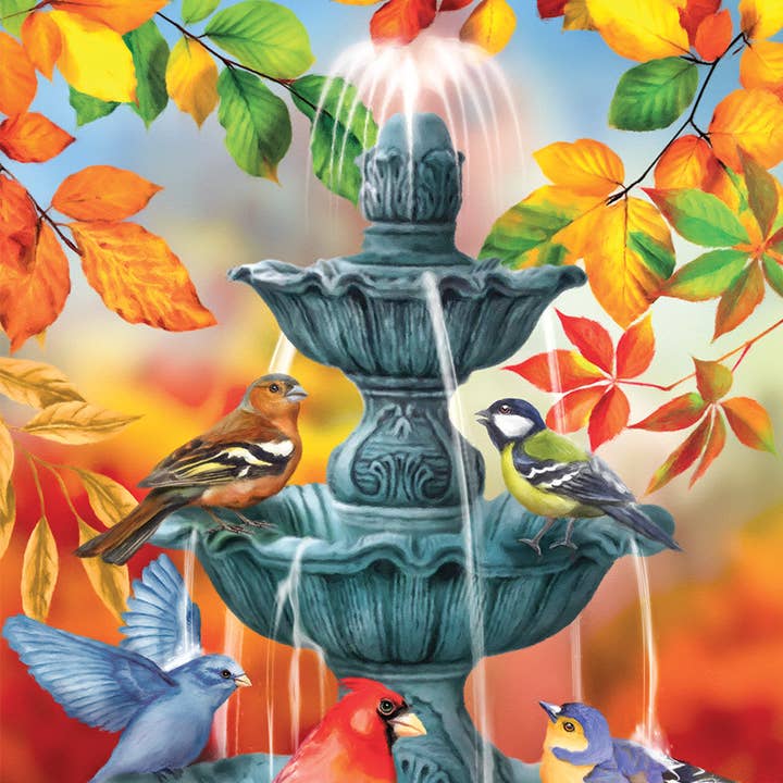 Bath Time Birds Garden Flag for wholesale by Briarwood Lane