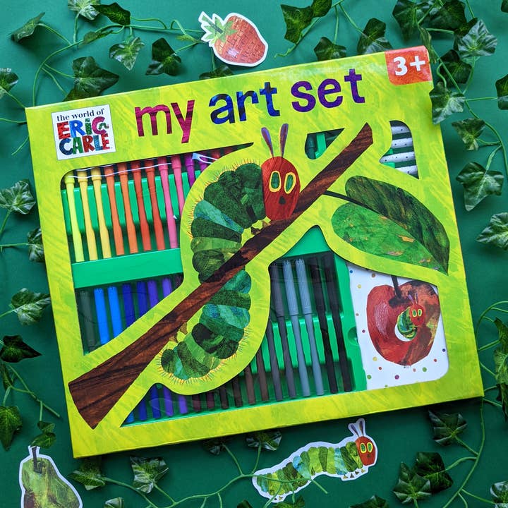 53 Piece Art Set - Eric Carle Hungry Caterpillar for wholesale by Robert Frederick Ltd