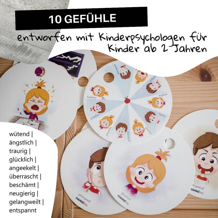 HANNIline - Wholesale Learning Cards - Kids & Baby - Emotional Cards 1 (2-7 years) | How are you today? 2