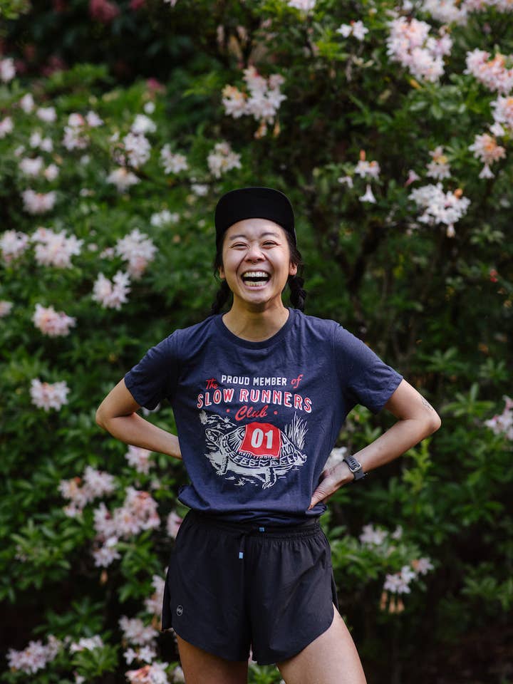 Slow Runners Club Women's T-shirt for wholesale by Sarah Marie Running Co