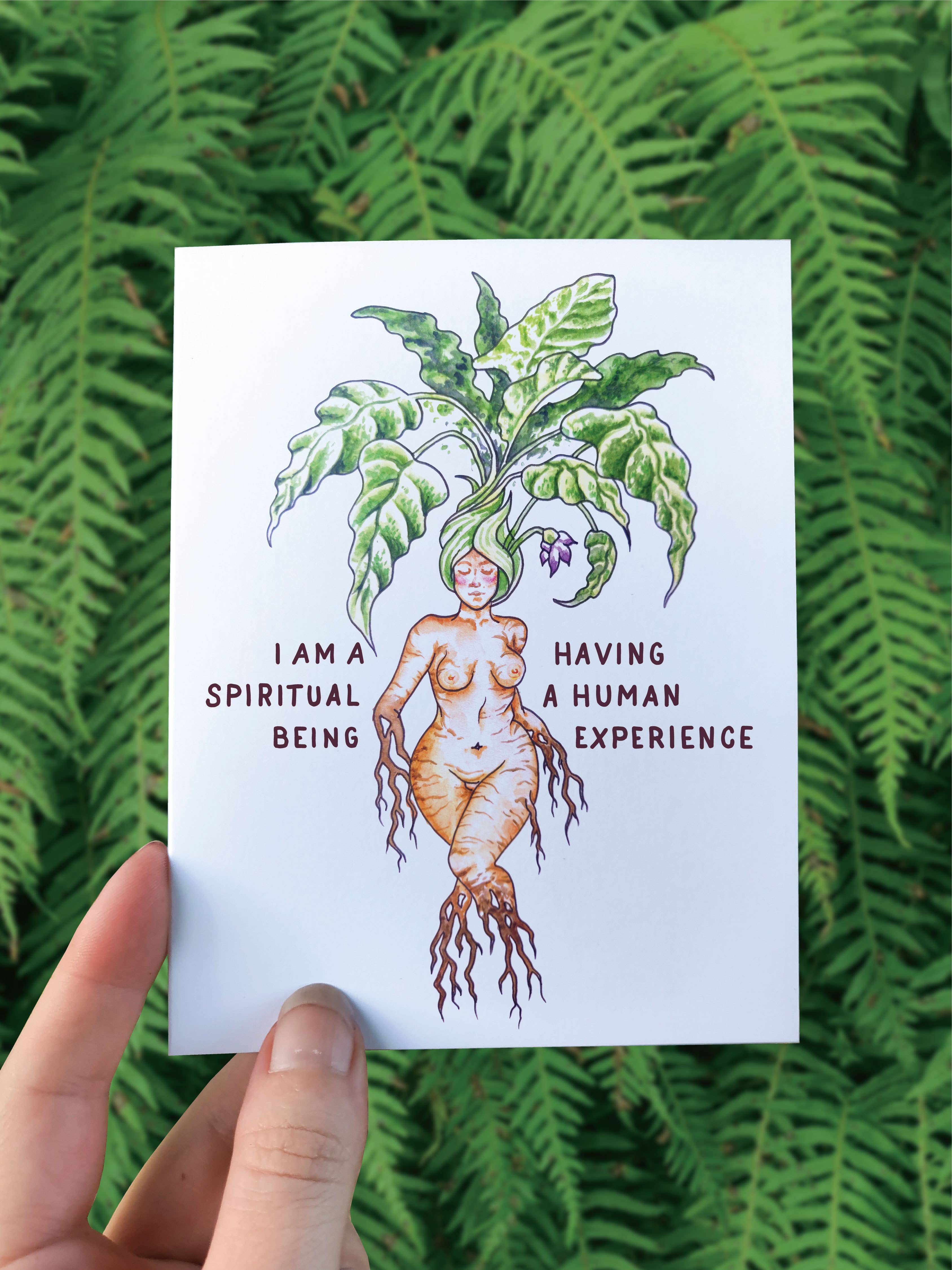 Crafted from Scratch - Wholesale Sticker - Mandrake - Sticker Art - Curvy Goddess Pagan Spiritual Being1