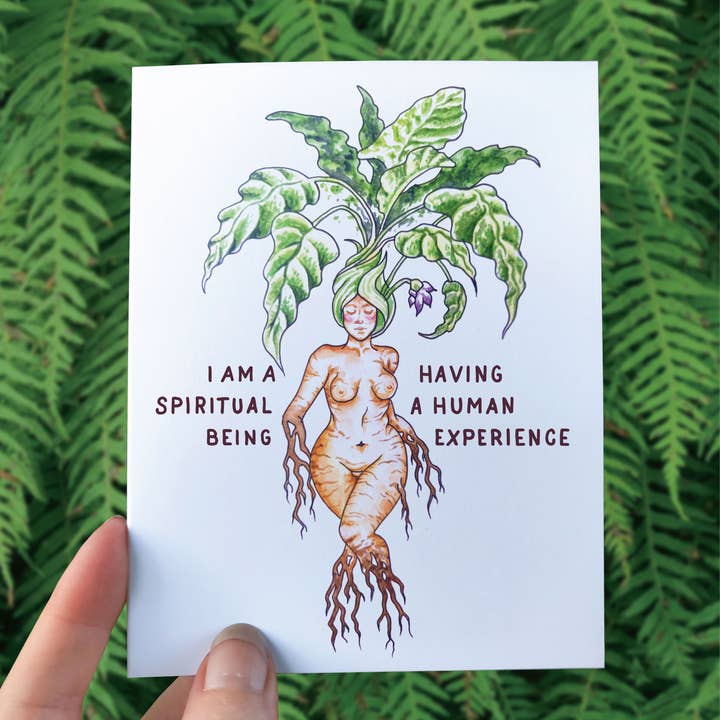 Crafted from Scratch - Wholesale Sticker - Mandrake - Sticker Art - Curvy Goddess Pagan Spiritual Being1