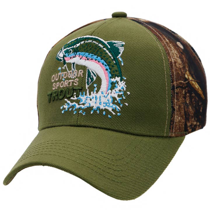 Cap Zone - Vente Casquette de baseball – unisexe - Casquette de baseball camouflage pour chasse et pêche à la truite et au bar3