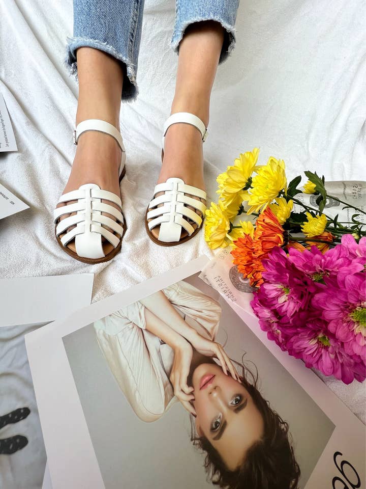 Christina Christi - Vendita all'ingrosso Sandali - Donna - Sandali estivi da donna, scarpe in pelle, sandali a punta chiusa6