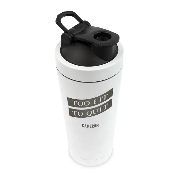 Weddingstar Inc. – wholesale Insulated mug/tumbler – Stainless Steel Protein Shaker Cup - Too Fit To Quit4