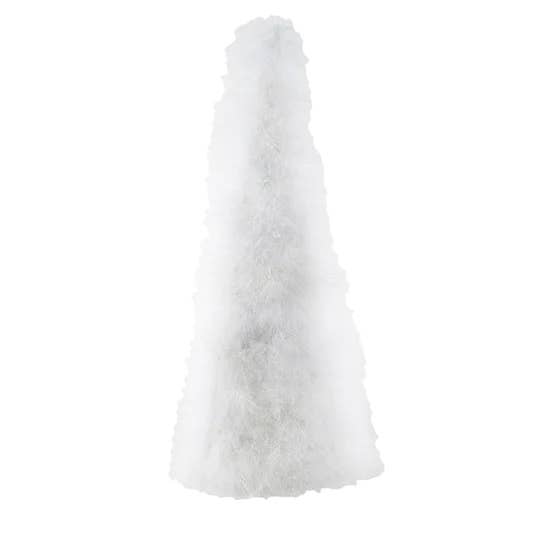 Zucker Feather Products - Wholesale Christmas Decoration - Marabou Feather Tree 24" - White