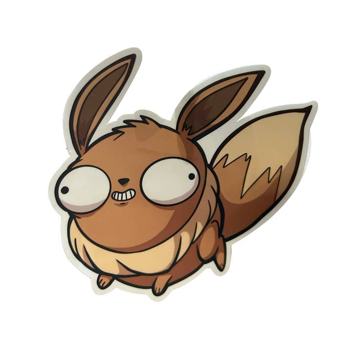 Level 1 Gamers - Wholesale Sticker - Derpy Eevee Sticker - Adorable Decal For Collectors