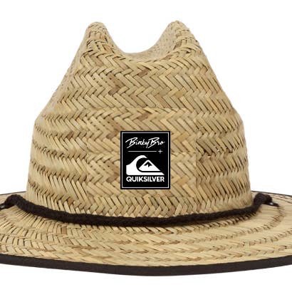 Natural Straw Barney Patrol - Quik x BinkyBro Sun Hat for wholesale on Faire
