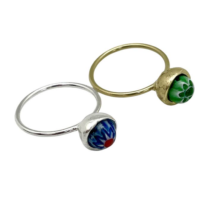 Gloria Mago - Wholesale Jewelry Set - Talisman of Light ring set in 10µ silver and gold2